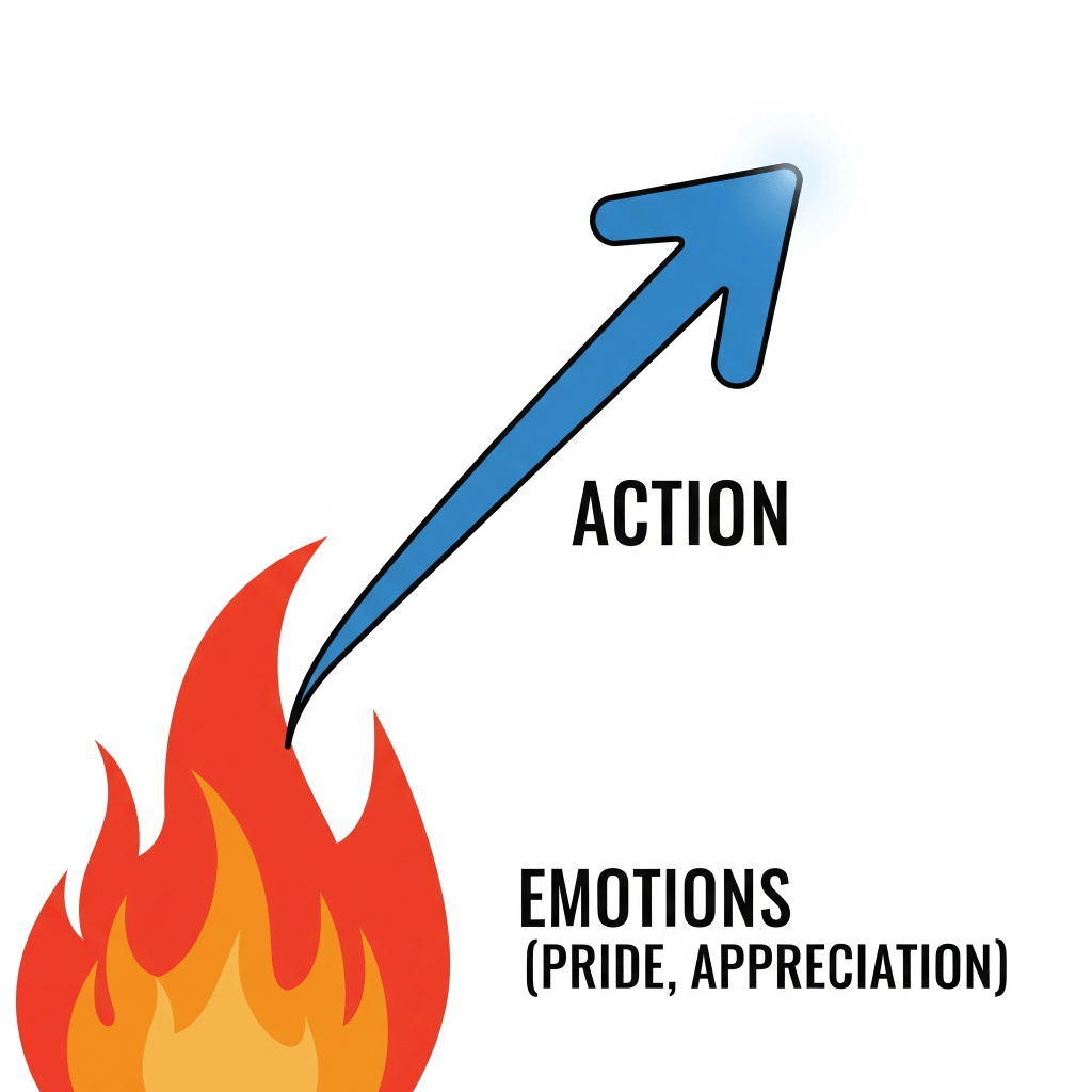 Emotions like pride, appreciation fuel actions