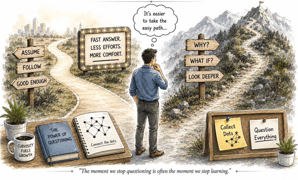 Temptation to stop thinking - AI usage the moment we stop question and stop learning