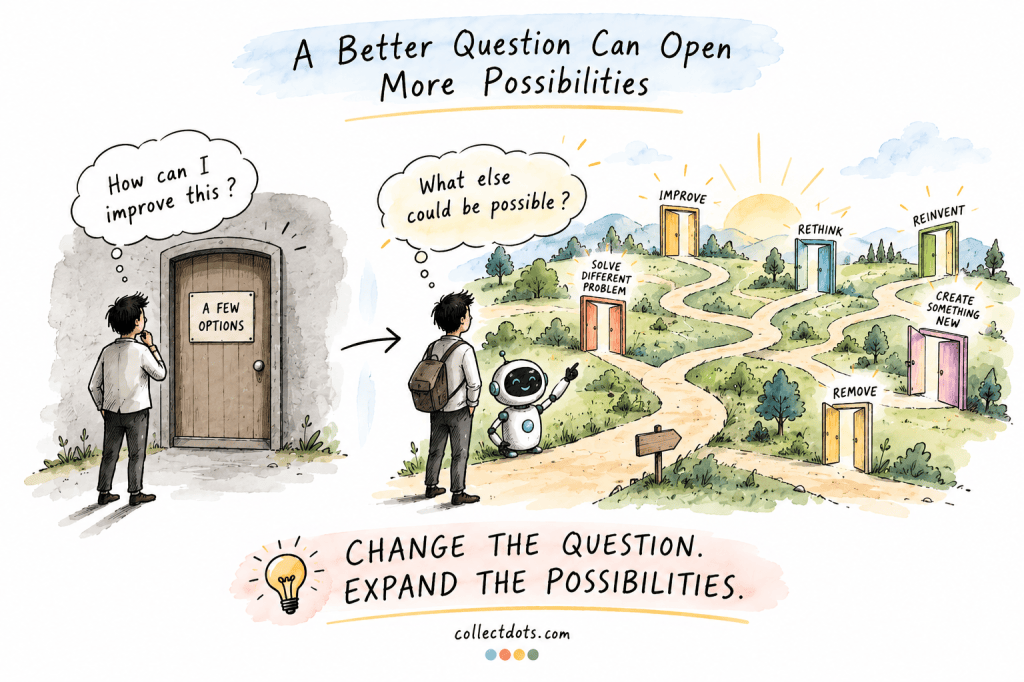 A better question can open more possibilities